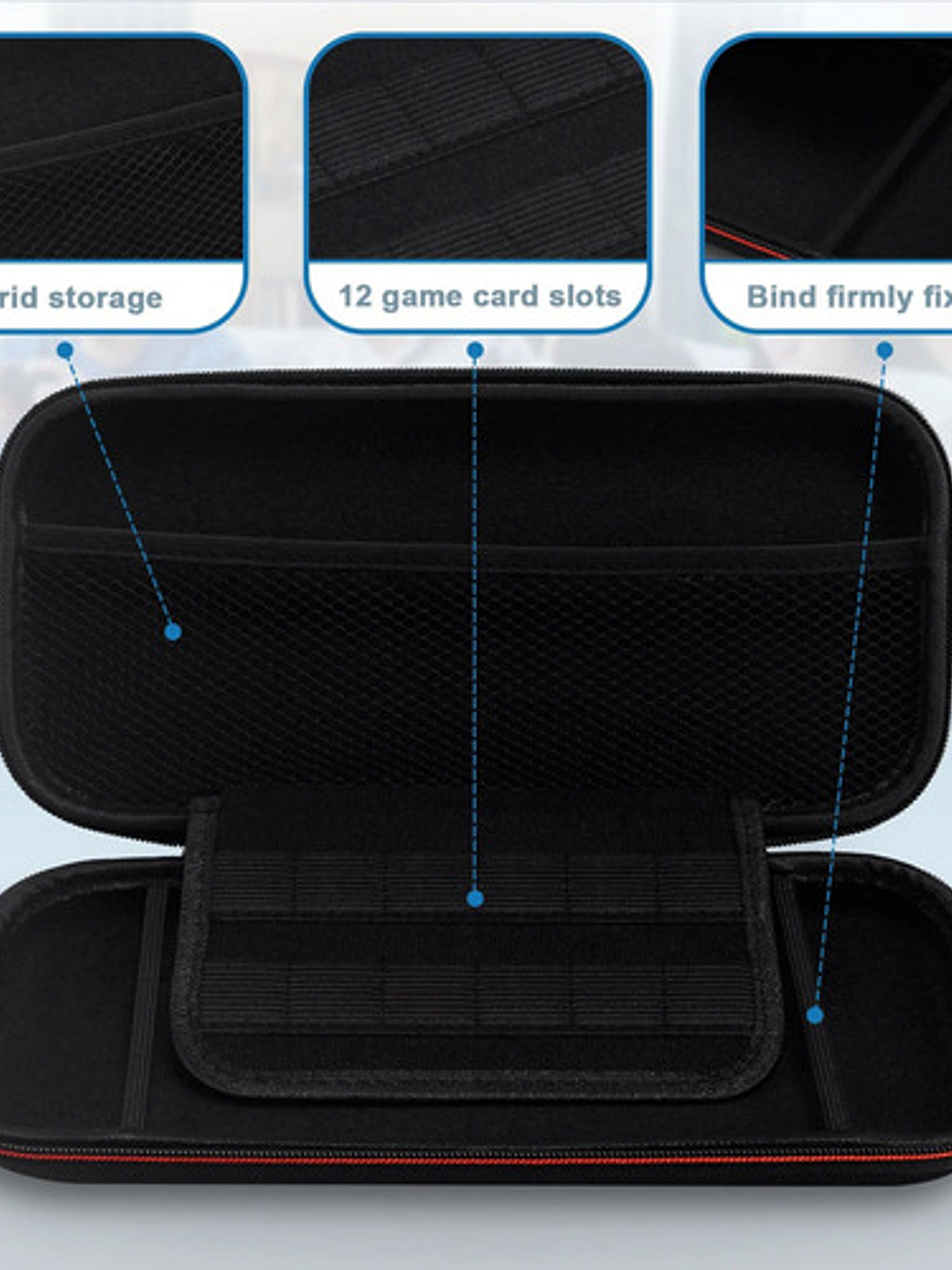 Estuche Protector Eva Para Nintendo Switch 2 Con Ranuras 3