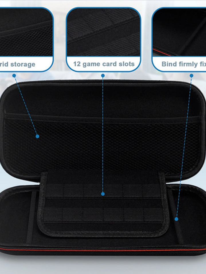 Estuche Protector Eva Para Nintendo Switch 2 Con Ranuras 3