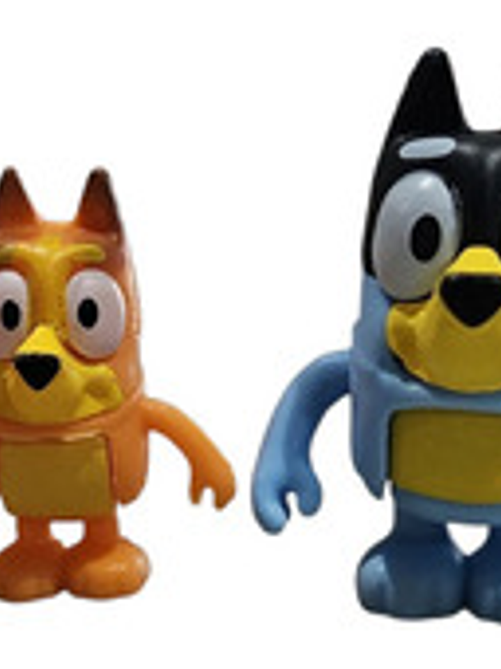 Figuras De Acción Bluey Y Bingo - Pack De 8 Unidades Amigos 2