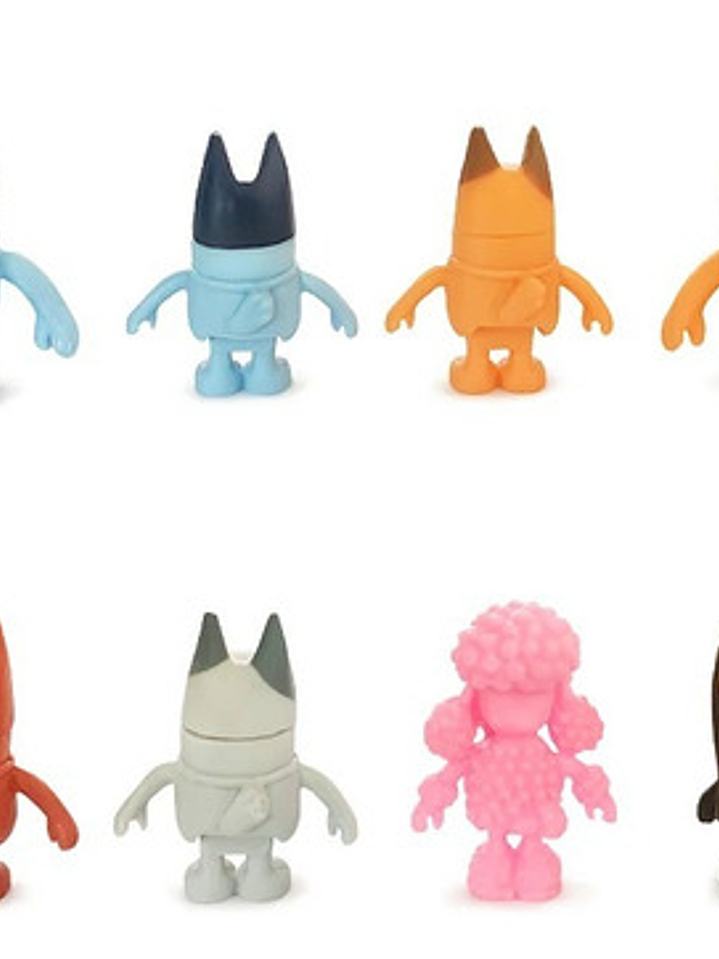 Figuras De Acción Bluey Y Bingo - Pack De 8 Unidades Amigos 5