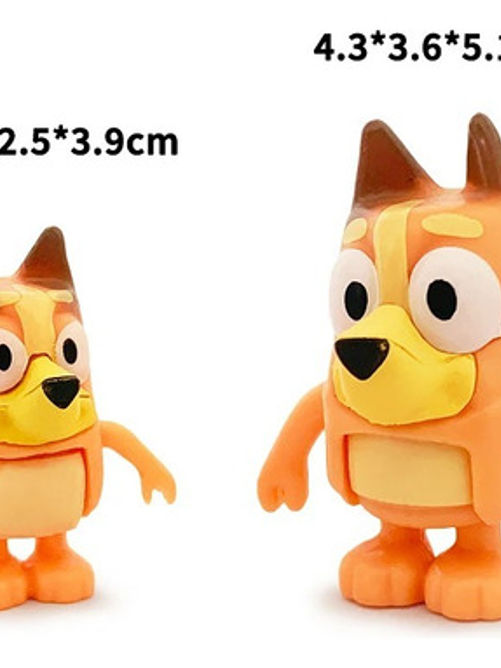Figuras De Acción Bluey Y Bingo - Pack De 8 Unidades Amigos 7