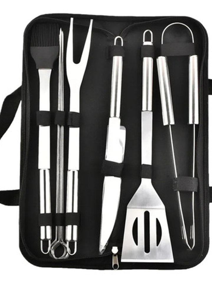 Kit De Herramientas Utensilios Para Asados 9 Piezas Parrilla 1