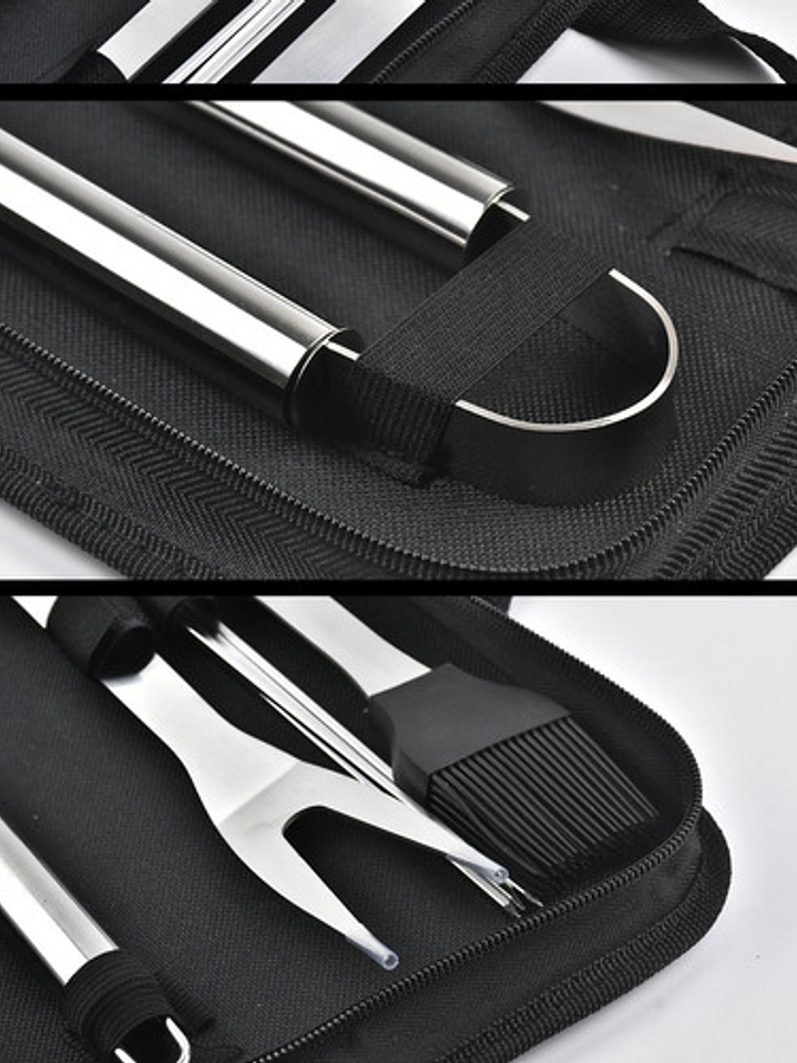 Kit De Herramientas Utensilios Para Asados 9 Piezas Parrilla 8