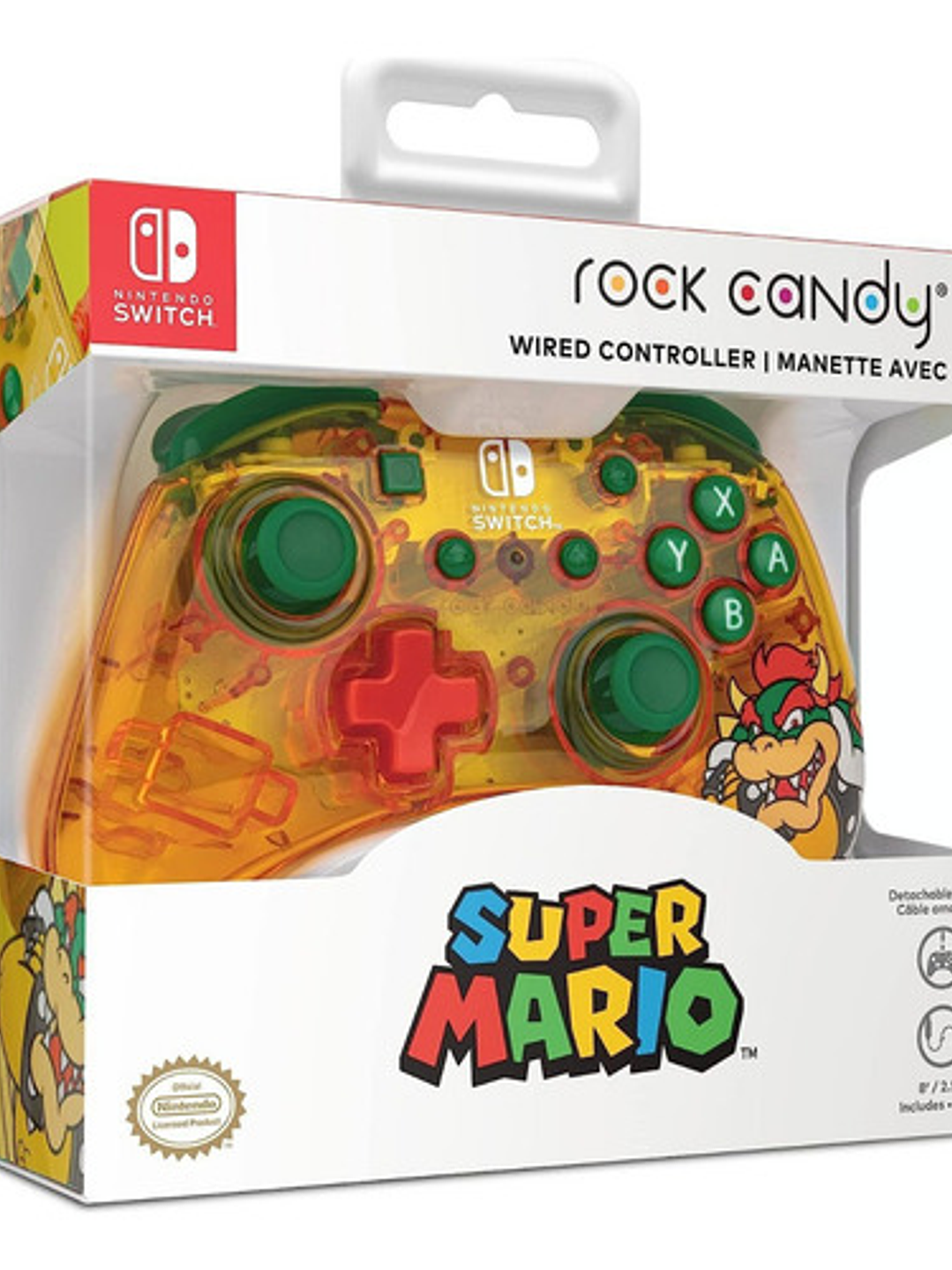 Control Joystick Rock Candy Bowser Para Nintendo Switch 2