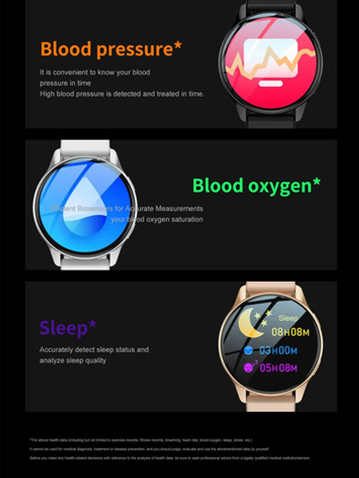 Smartwatch Marca Lige Con Carga Inalámbrica 6