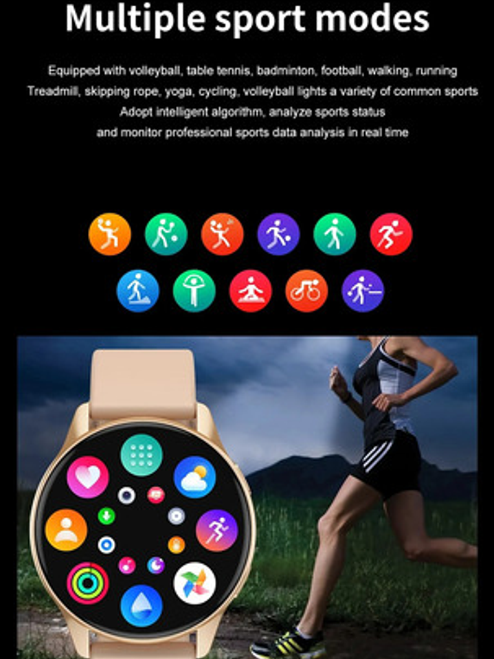 Smartwatch Marca Lige Con Carga Inalámbrica 11