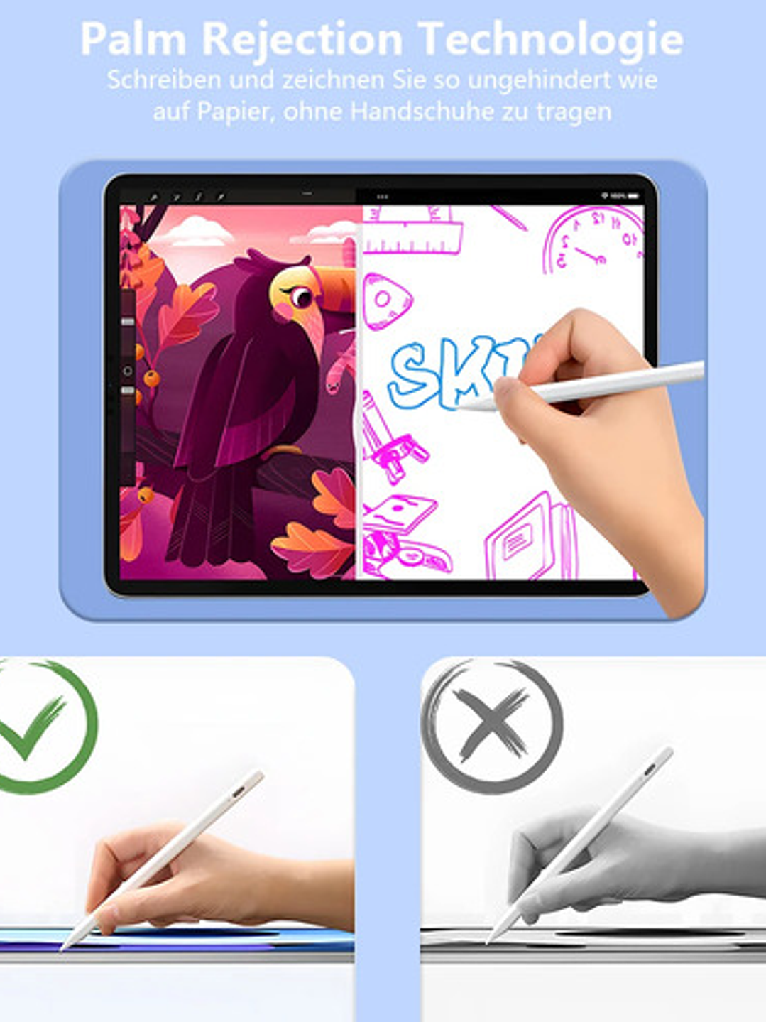 Lápiz Táctil Para Apple 2018 A 2022 Active Stylus Pen 8