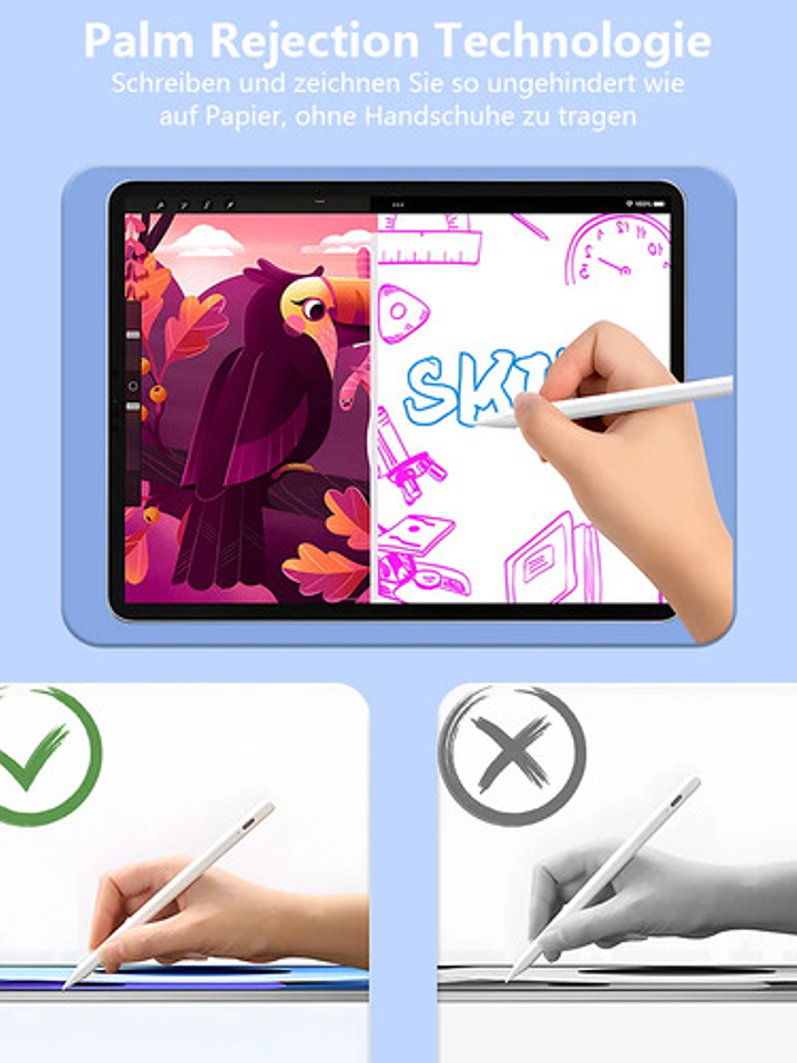 Lápiz Táctil Para Apple 2018 A 2022 Active Stylus Pen 8