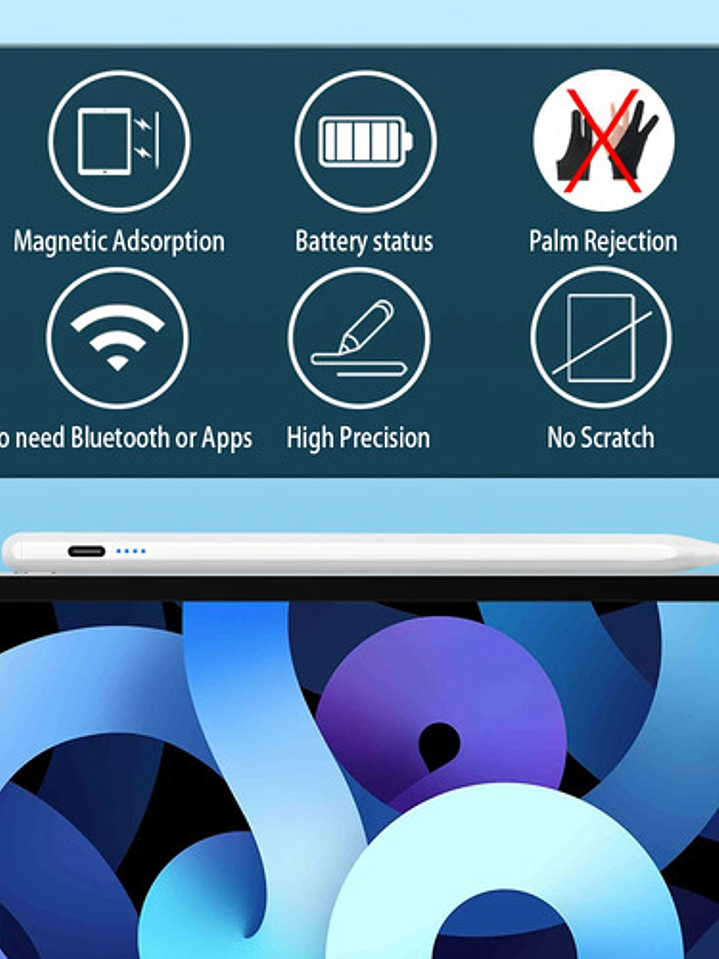 Lápiz Táctil Para Apple 2018 A 2022 Active Stylus Pen 20