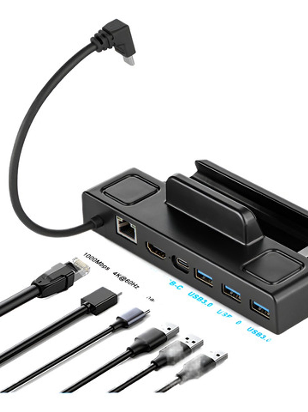 Dock Steam Deck 4k 60hz Base Tv Usb C Rj45 Ethernet 1