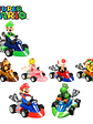 Super Mario Kart Series Karting Autitos Mario Y Amigos Peach - Miniatura 34