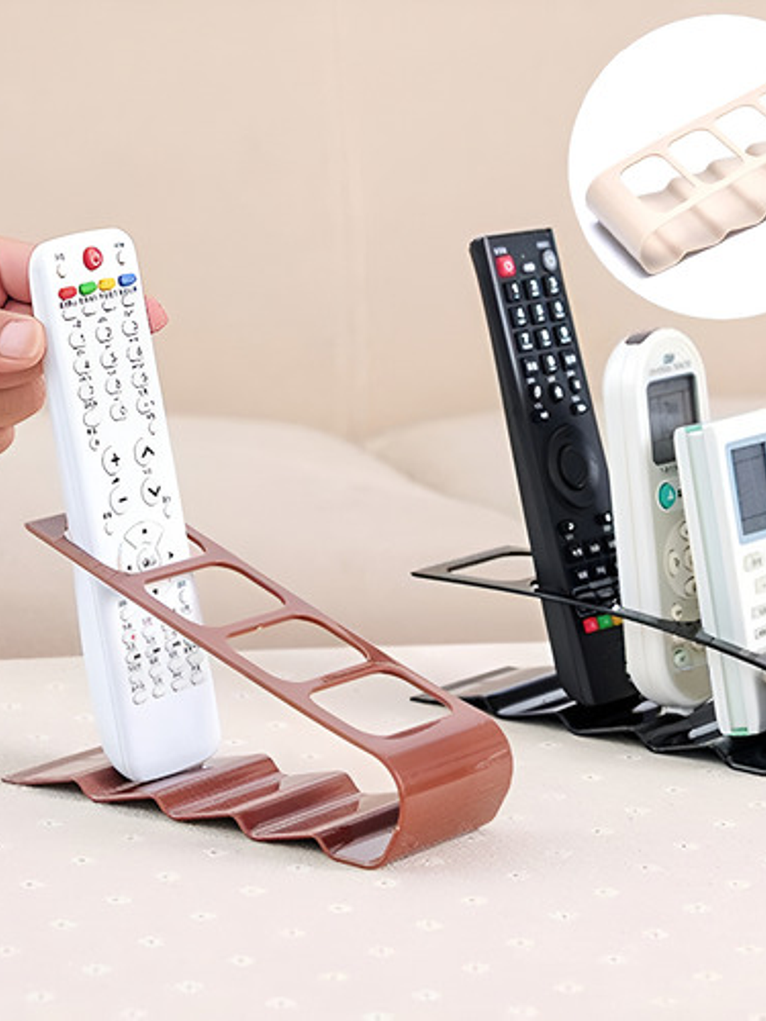 Organizador Control Remoto Soporte Color Negro 1