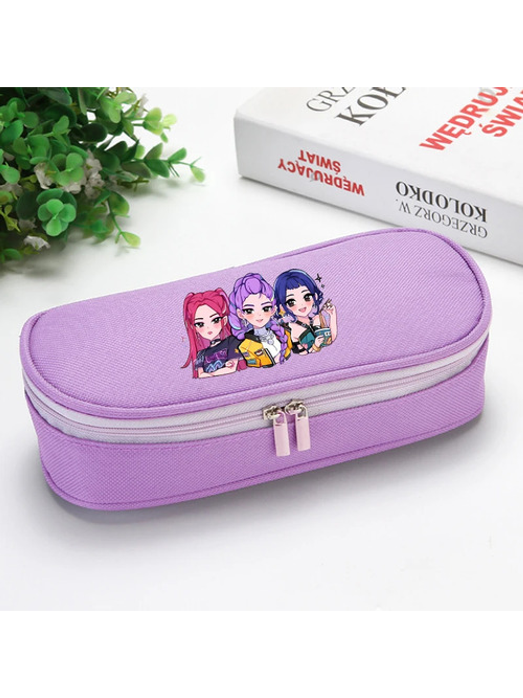 Estuche De Lápices Escolar Colegio K-pop Demon Hunters 11