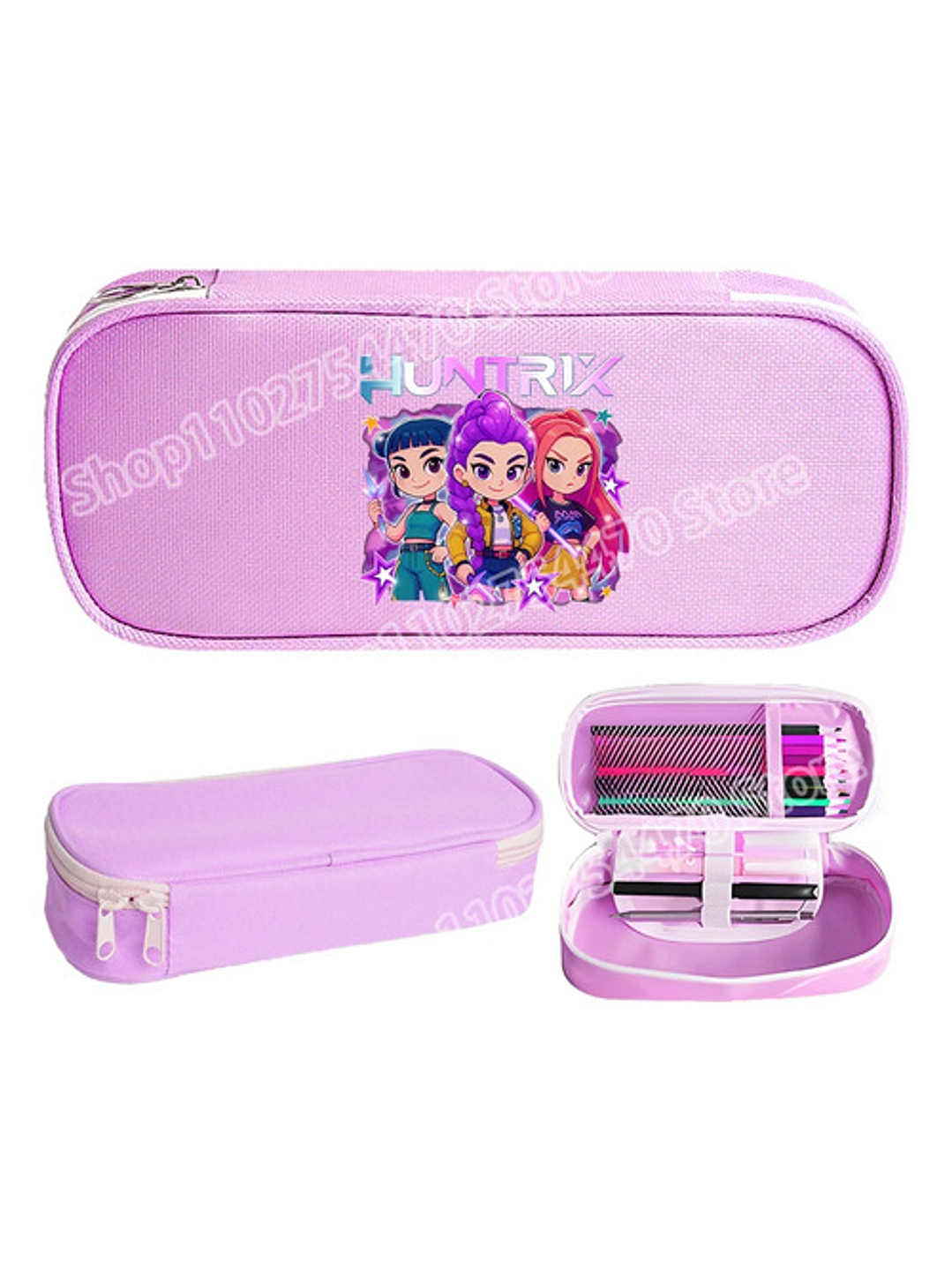 Estuche De Lápices Escolar Colegio K-pop Demon Hunters 12