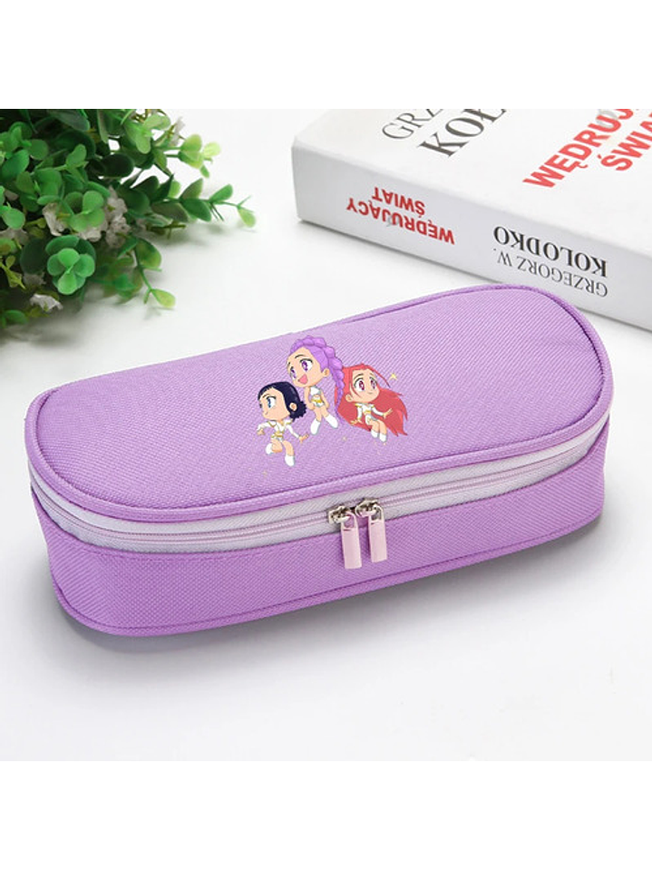 Estuche De Lápices Escolar Colegio K-pop Demon Hunters 14