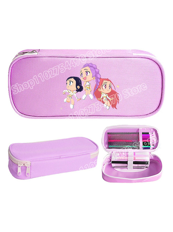 Estuche De Lápices Escolar Colegio K-pop Demon Hunters 15