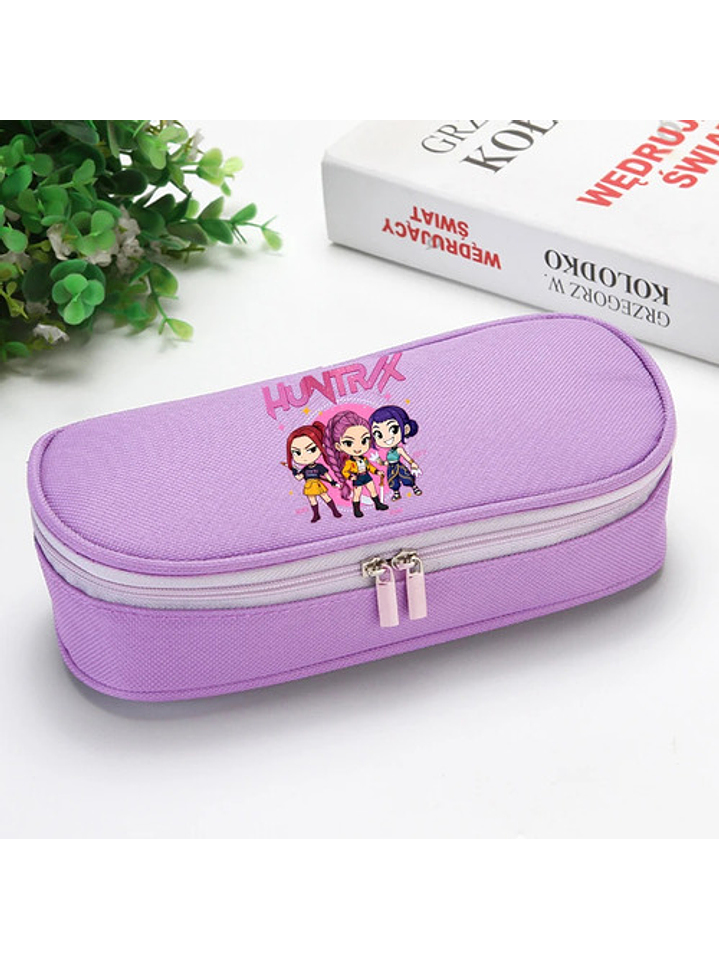 Estuche De Lápices Escolar Colegio K-pop Demon Hunters 16