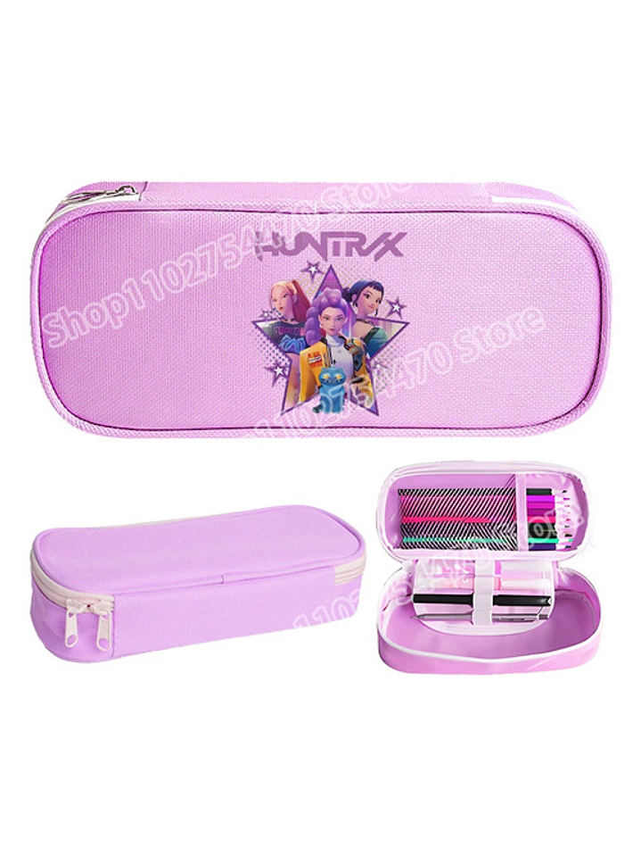 Estuche De Lápices Escolar Colegio K-pop Demon Hunters 17