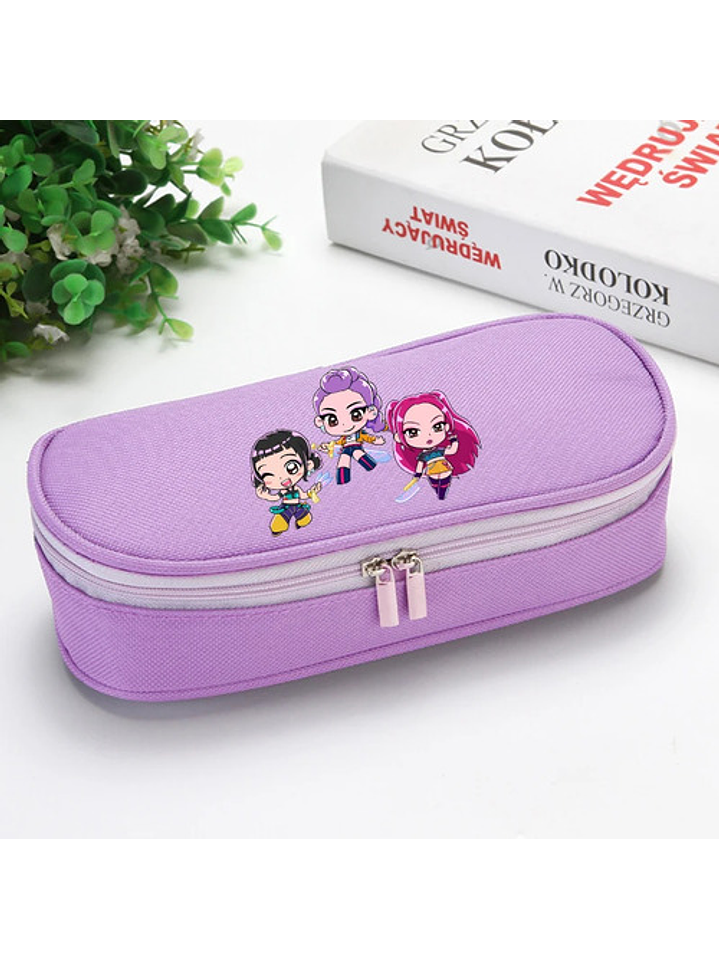 Estuche De Lápices Escolar Colegio K-pop Demon Hunters 18