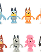 Figuras De Acción Bluey Y Bingo - Pack De 8 Unidades Amigos - Miniatura 1