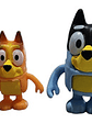 Figuras De Acción Bluey Y Bingo - Pack De 8 Unidades Amigos - Miniatura 2