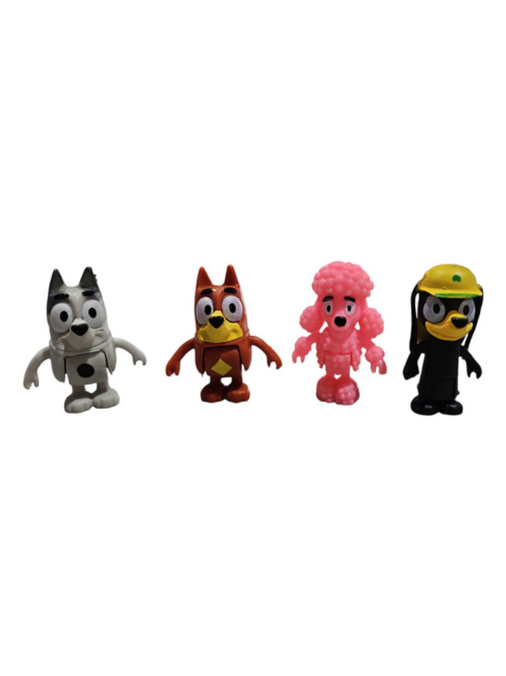 Figuras De Acción Bluey Y Bingo - Pack De 8 Unidades Amigos 3