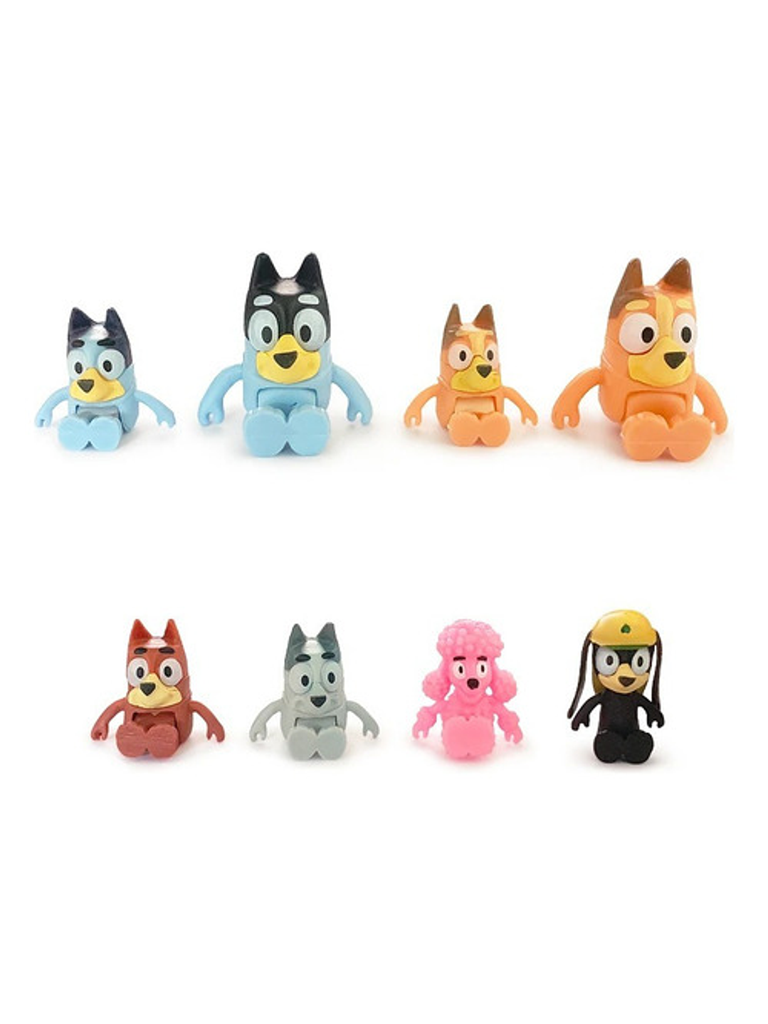 Figuras De Acción Bluey Y Bingo - Pack De 8 Unidades Amigos 4