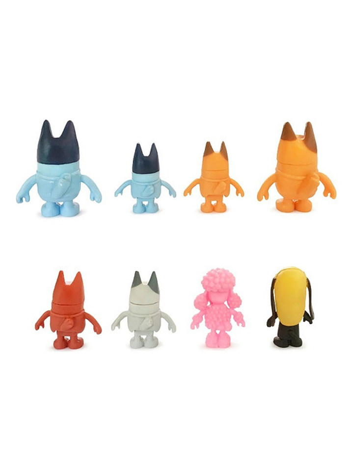 Figuras De Acción Bluey Y Bingo - Pack De 8 Unidades Amigos 5