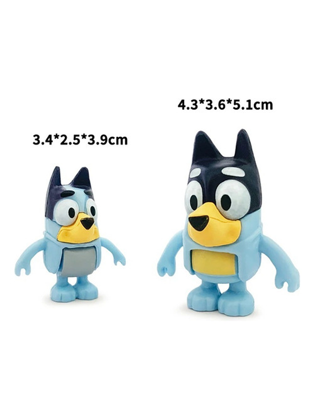 Figuras De Acción Bluey Y Bingo - Pack De 8 Unidades Amigos 6