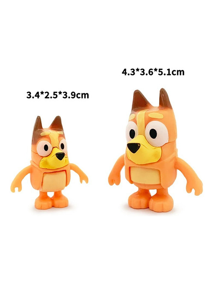 Figuras De Acción Bluey Y Bingo - Pack De 8 Unidades Amigos 7
