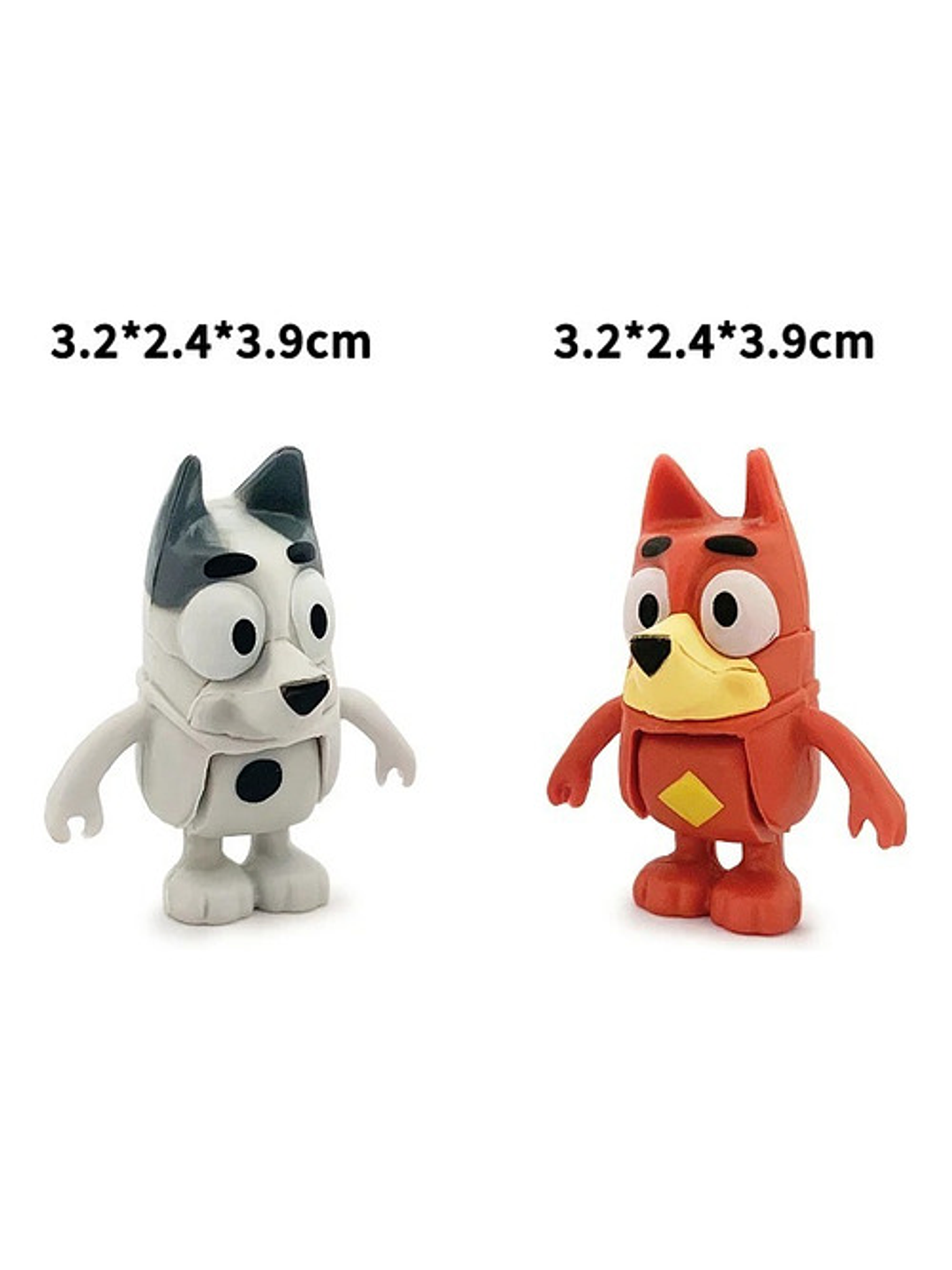 Figuras De Acción Bluey Y Bingo - Pack De 8 Unidades Amigos 8
