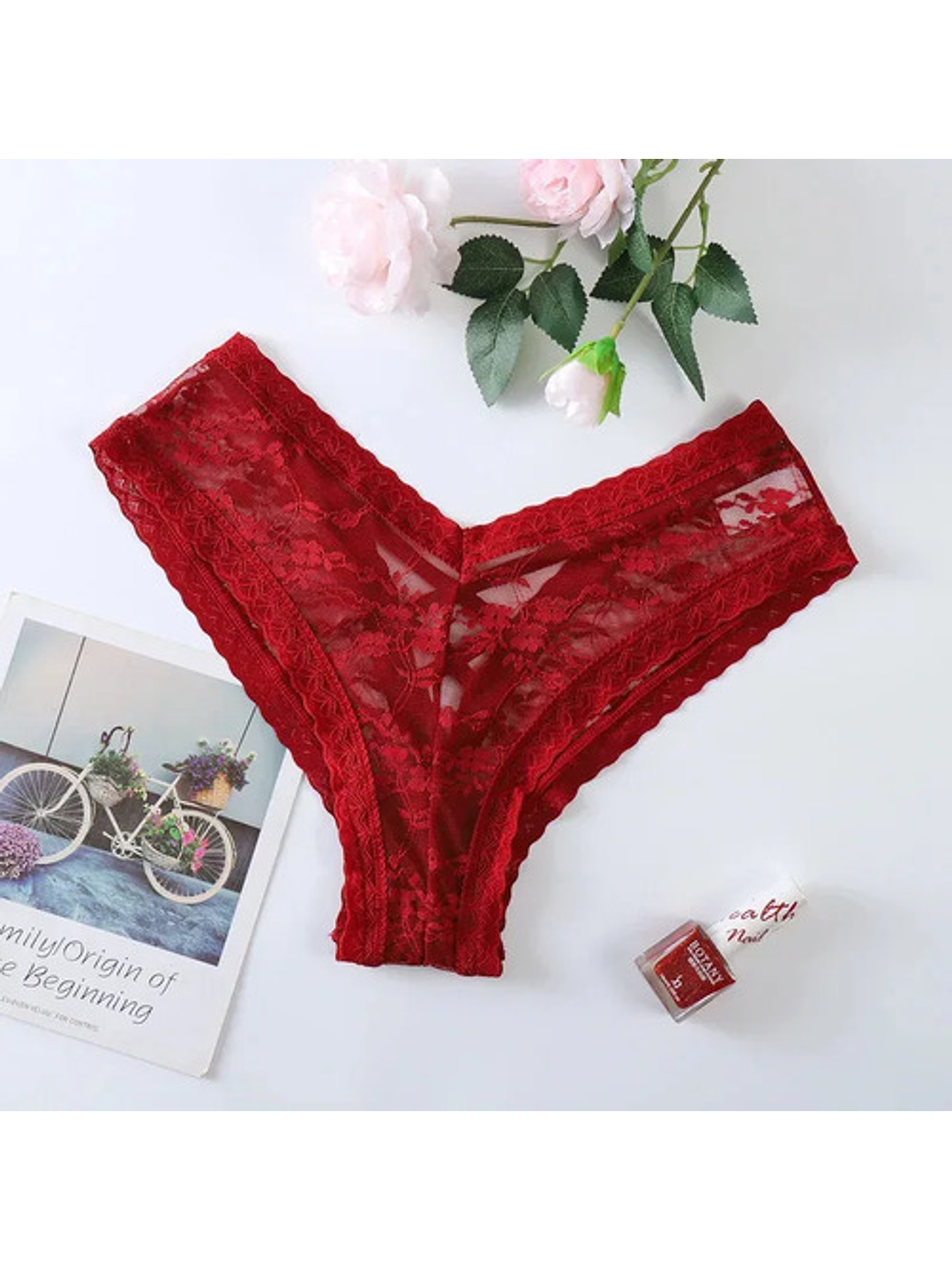 Tanga Calzon Lenceria De Encaje Sexy Para Mujer 2