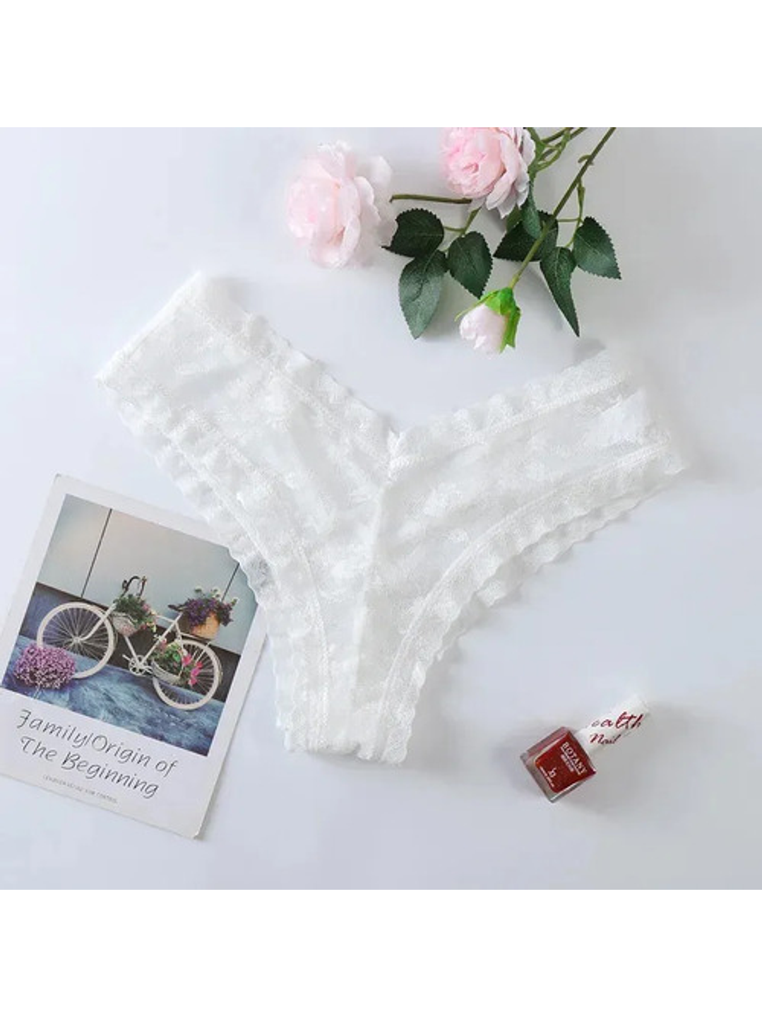 Tanga Calzon Lenceria De Encaje Sexy Para Mujer 7