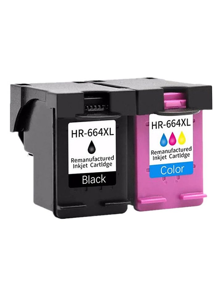 Tinta 664xl Negro Y Color Compatible Impresora Hp 1