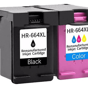 Tinta 664xl Negro Y Color Compatible Impresora Hp
