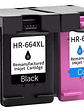 Tinta 664xl Negro Y Color Compatible Impresora Hp - Miniatura 1