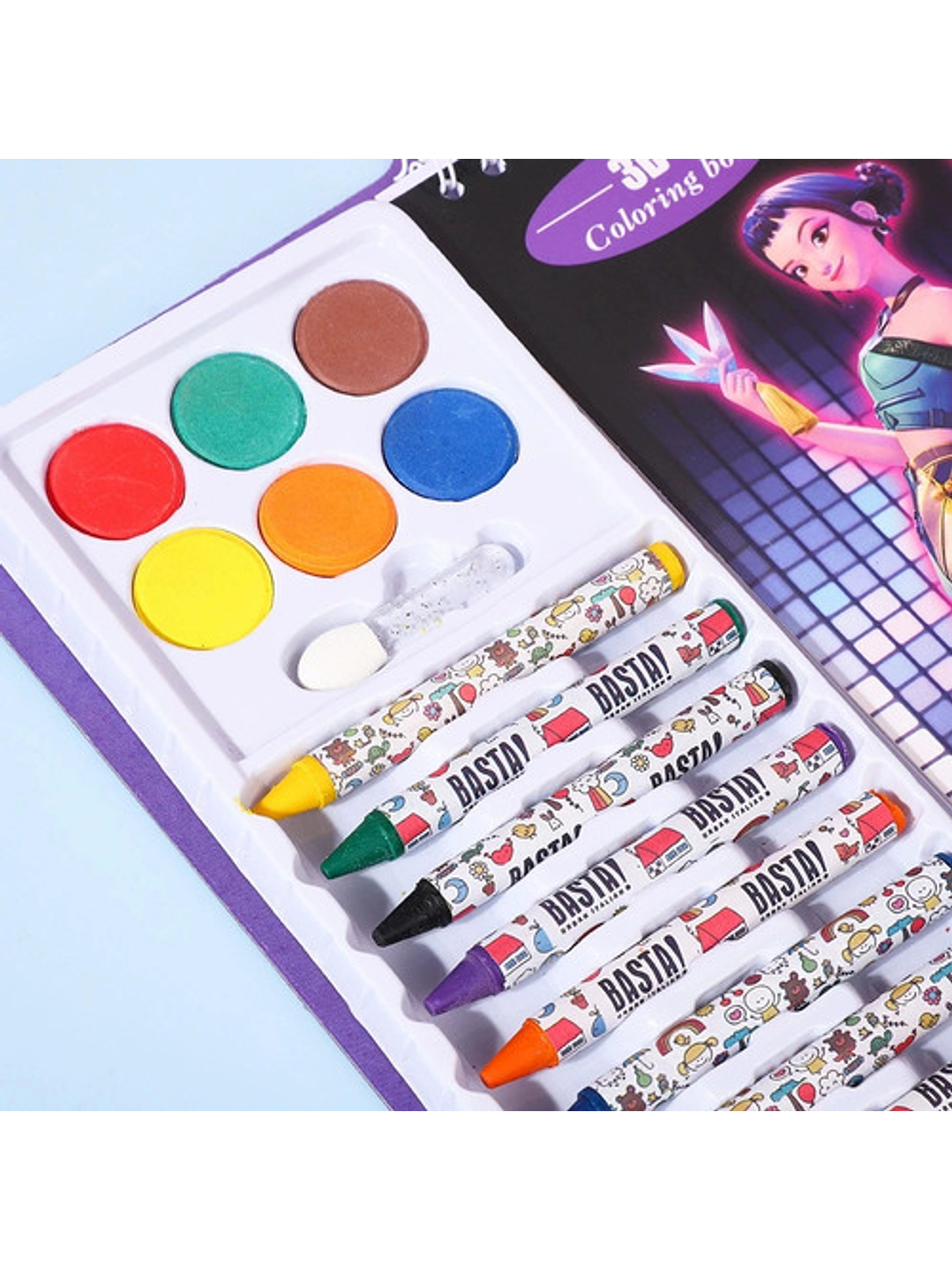 Libro Para Colorear Guerreras Kpop Huntrix Rumi Mira Zoey 3