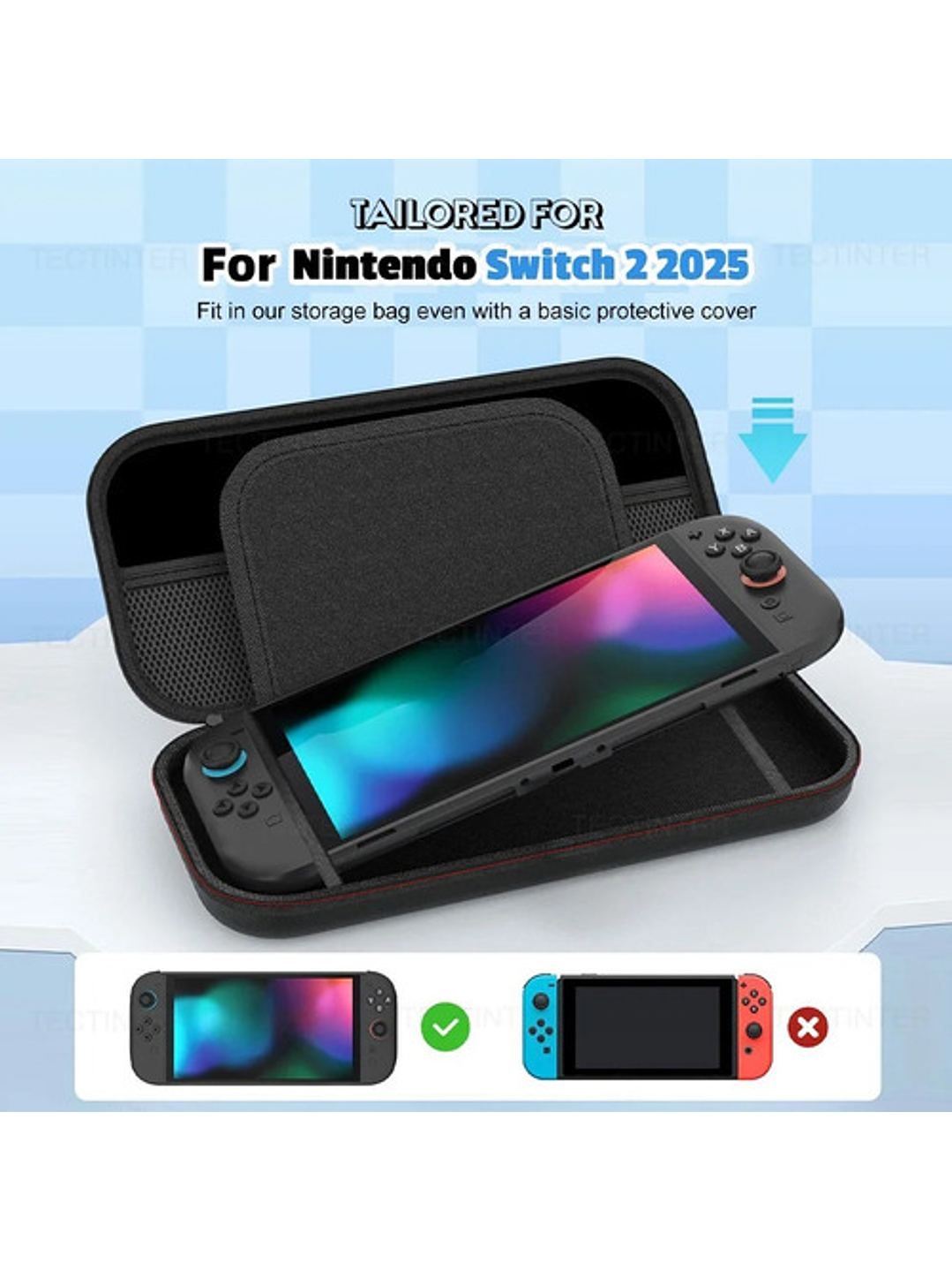 Estuche Protector Eva Para Nintendo Switch 2 Con Ranuras 2