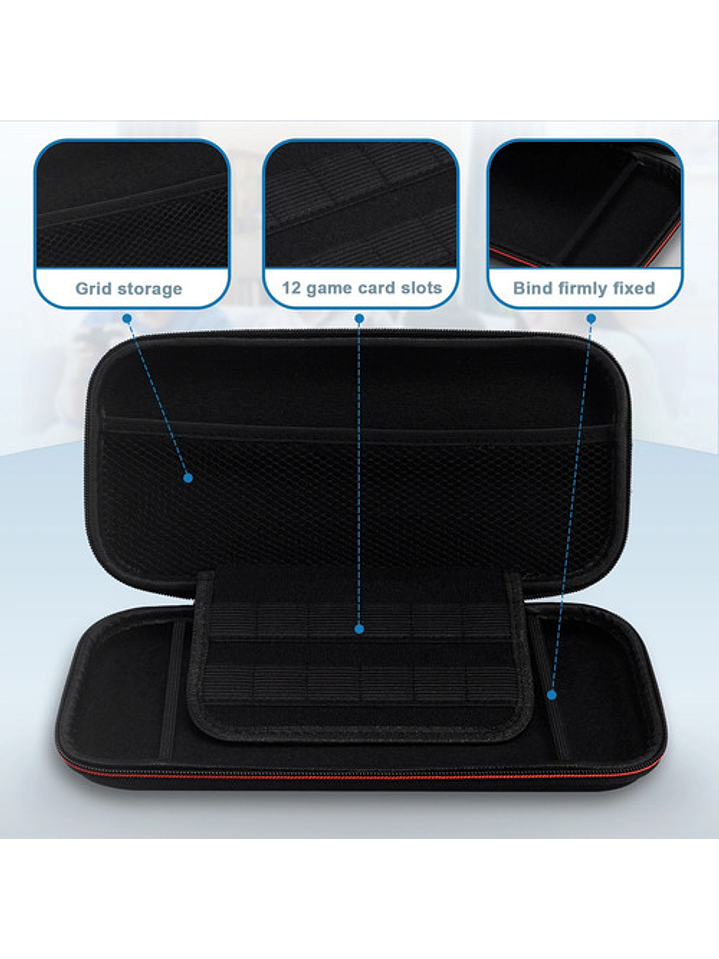 Estuche Protector Eva Para Nintendo Switch 2 Con Ranuras 3