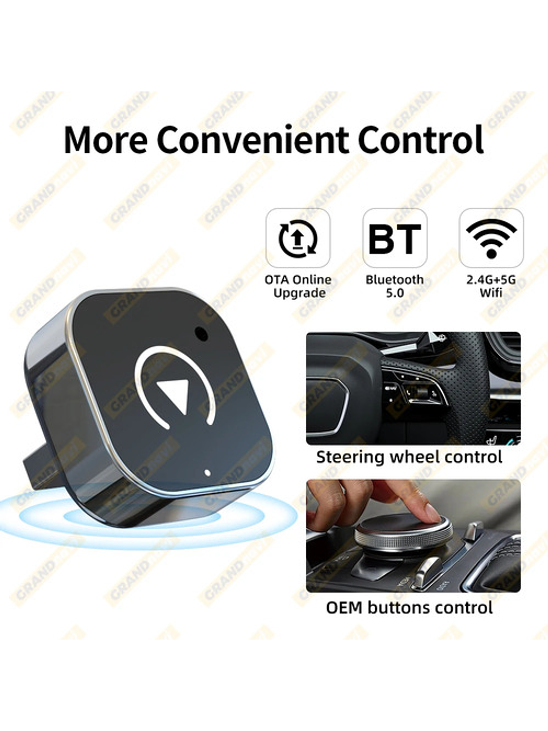 Adaptador Inalámbrico Car Play - Android Auto (sin Cable) 2