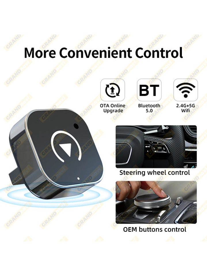 Adaptador Inalámbrico Car Play - Android Auto (sin Cable) 2