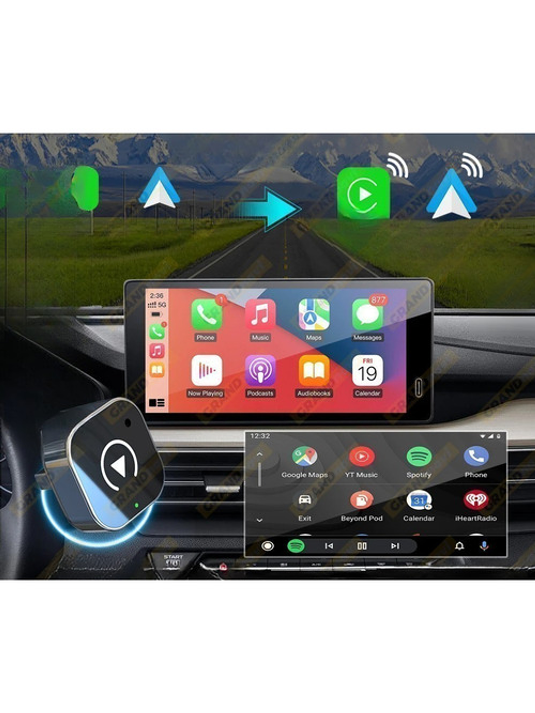 Adaptador Inalámbrico Car Play - Android Auto (sin Cable) 7