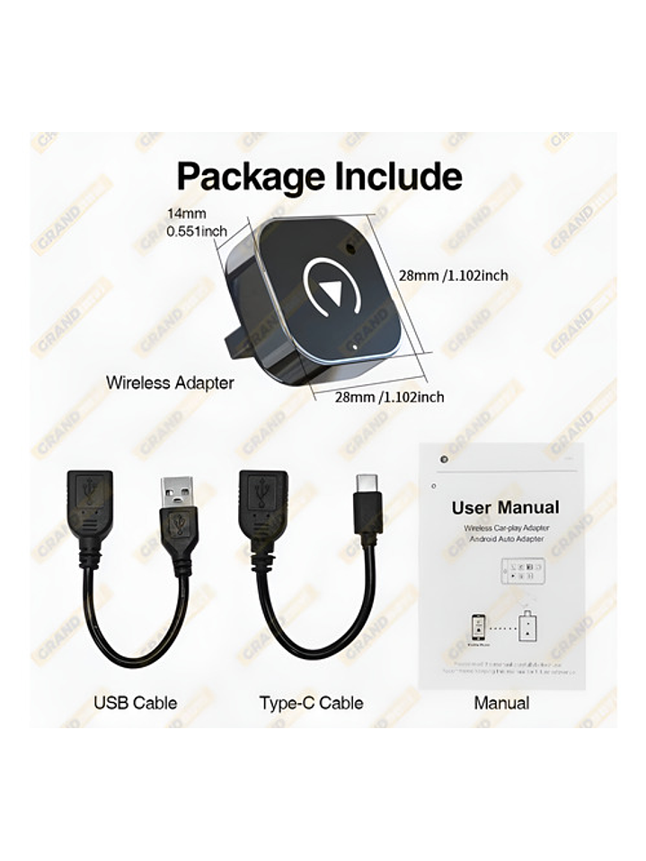 Adaptador Inalámbrico Car Play - Android Auto (sin Cable) 9