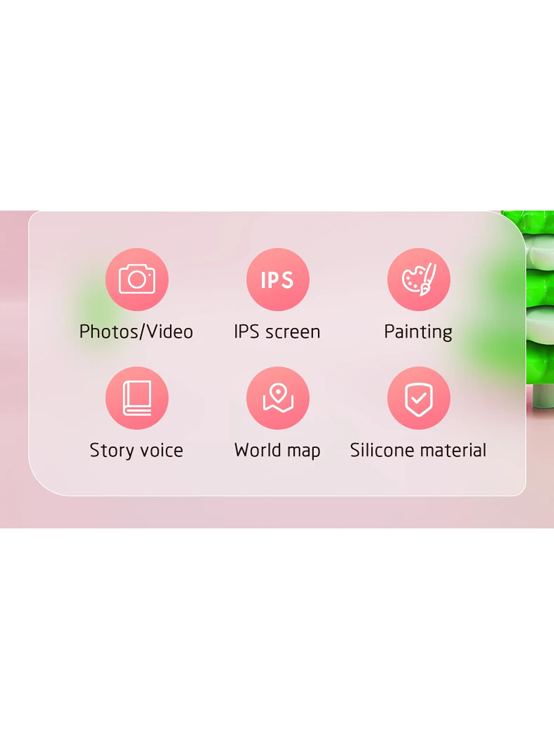 Teléfono Celular Juguete Para Niños Juegos Camara Tactil Rosado 7
