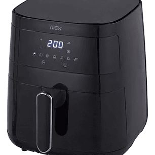 Freidora De Aire Digital Led Temp Ajustable 5.5lt 1500w Nex Negro