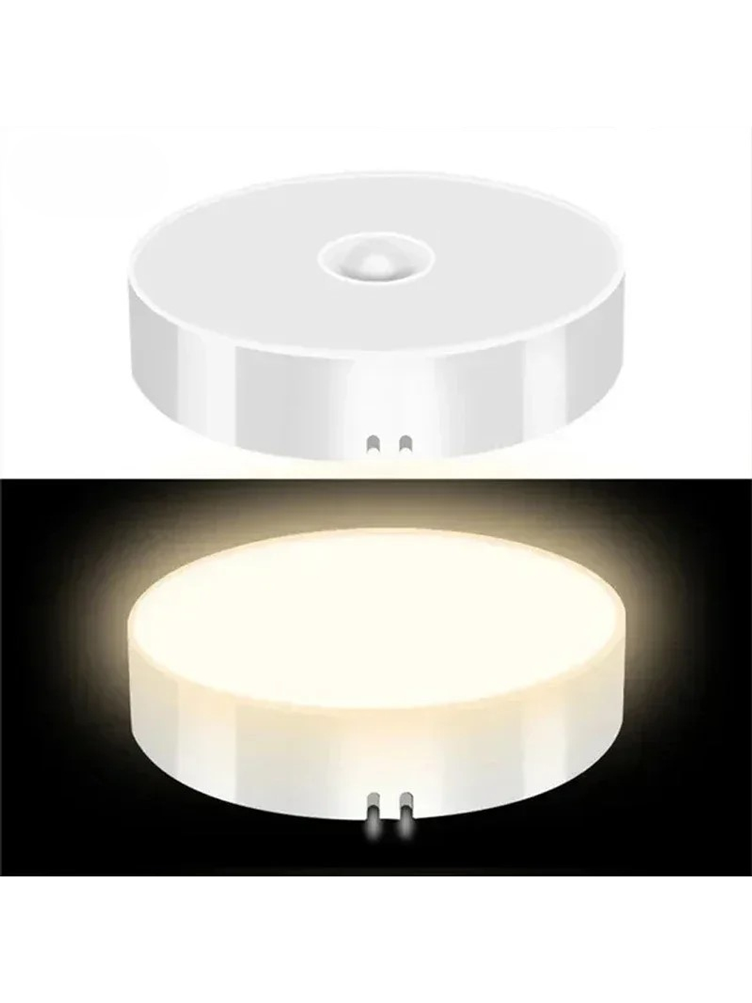 Luz Nocturna Led Recargable Sensor De Movimiento Magnético Blanco 3 Piezas Luz Blanca 1