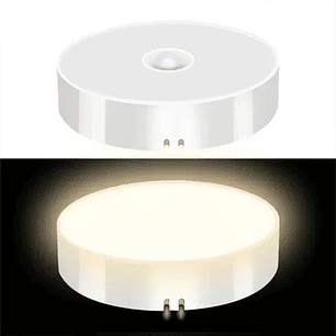 Luz Nocturna Led Recargable Sensor De Movimiento Magnético Blanco 3 Piezas Luz Blanca