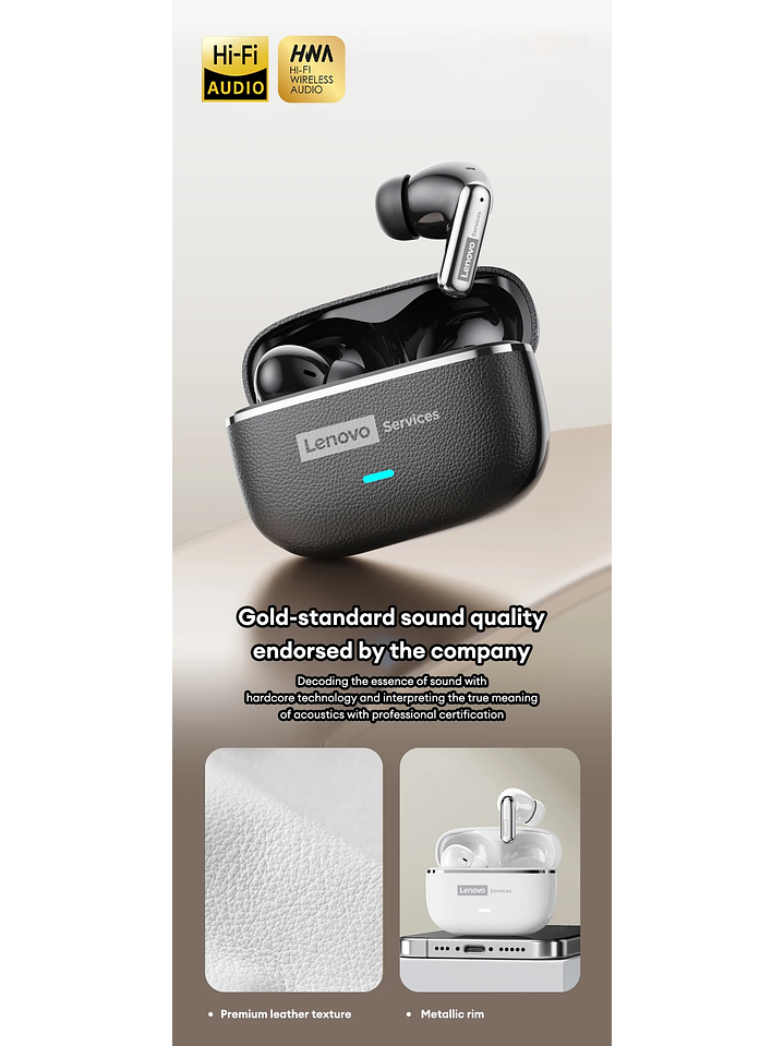 Lenovo Le208 Tws Bluetooth 6,0 Audífono Cancelación De Ruido 7