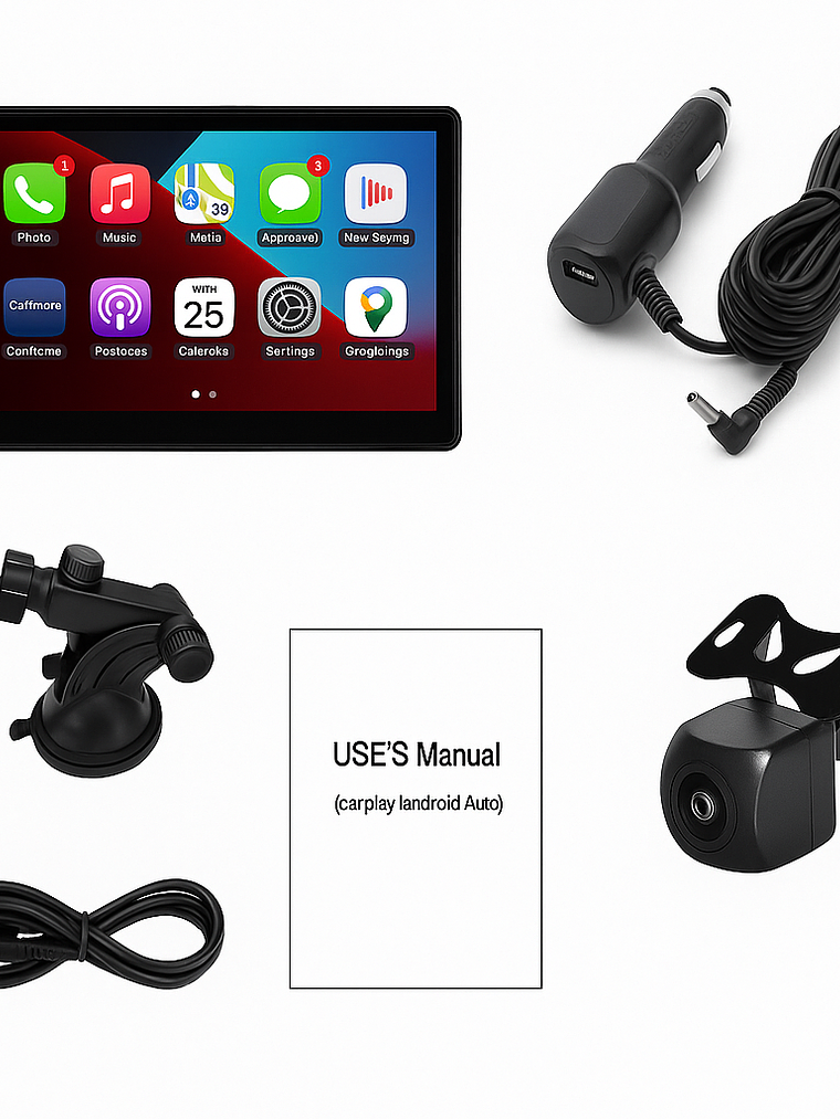 Pantalla CarPlay / Android Auto 7” Inalámbrica – SmartDrive 4