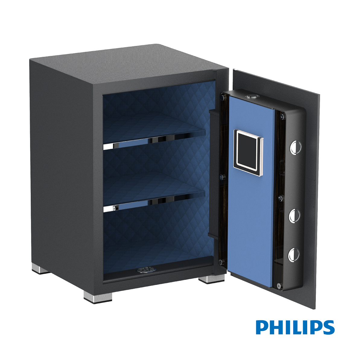 Caja Fuerte Philips Modelo SBX202-7CO - Color Gris - 2